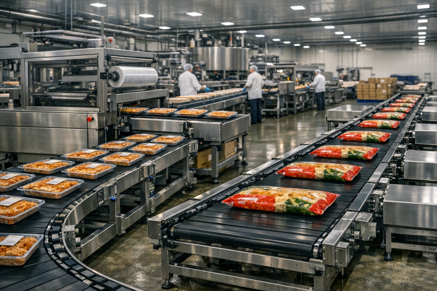 Modern food manufacturing facility and export production