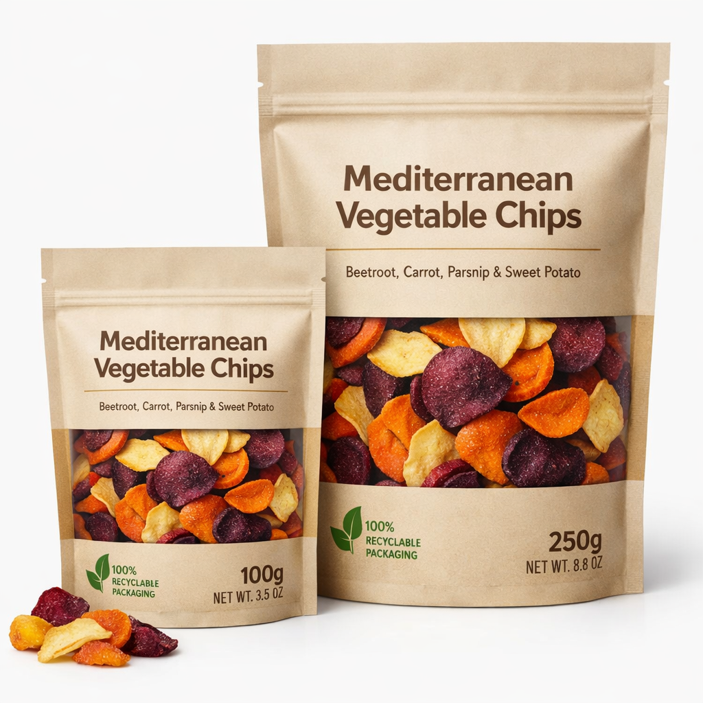 Mediterranean Vegetable Chips — Private Label Retail Snack